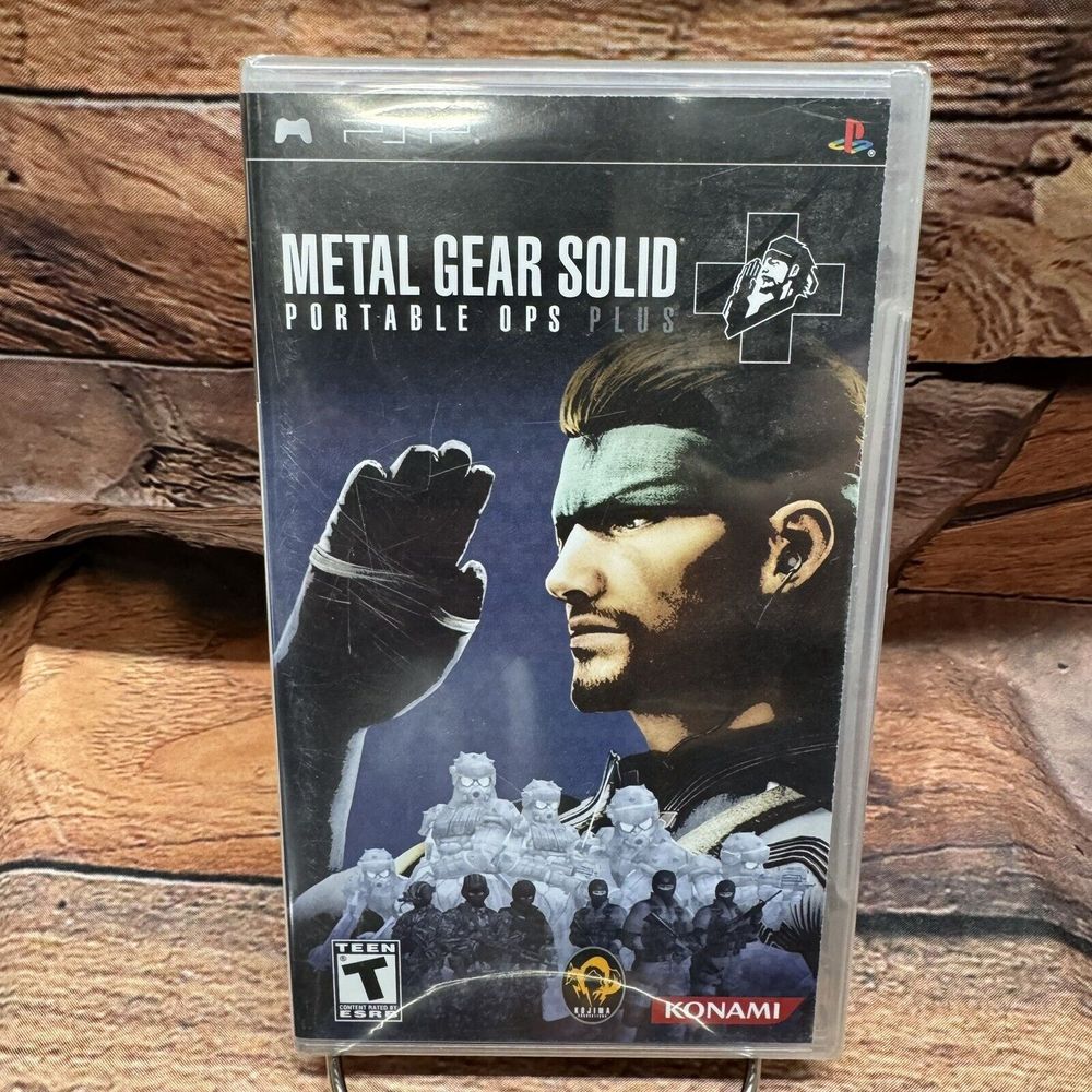Metal Gear Solid Portable Ops Plus Sony PSP MGS Action Game T-Teen Konami Sealed